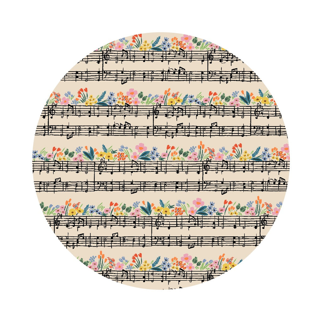 Music Notes - Bramble by Rifle Paper Co. - Cotton + Steel Fabrics