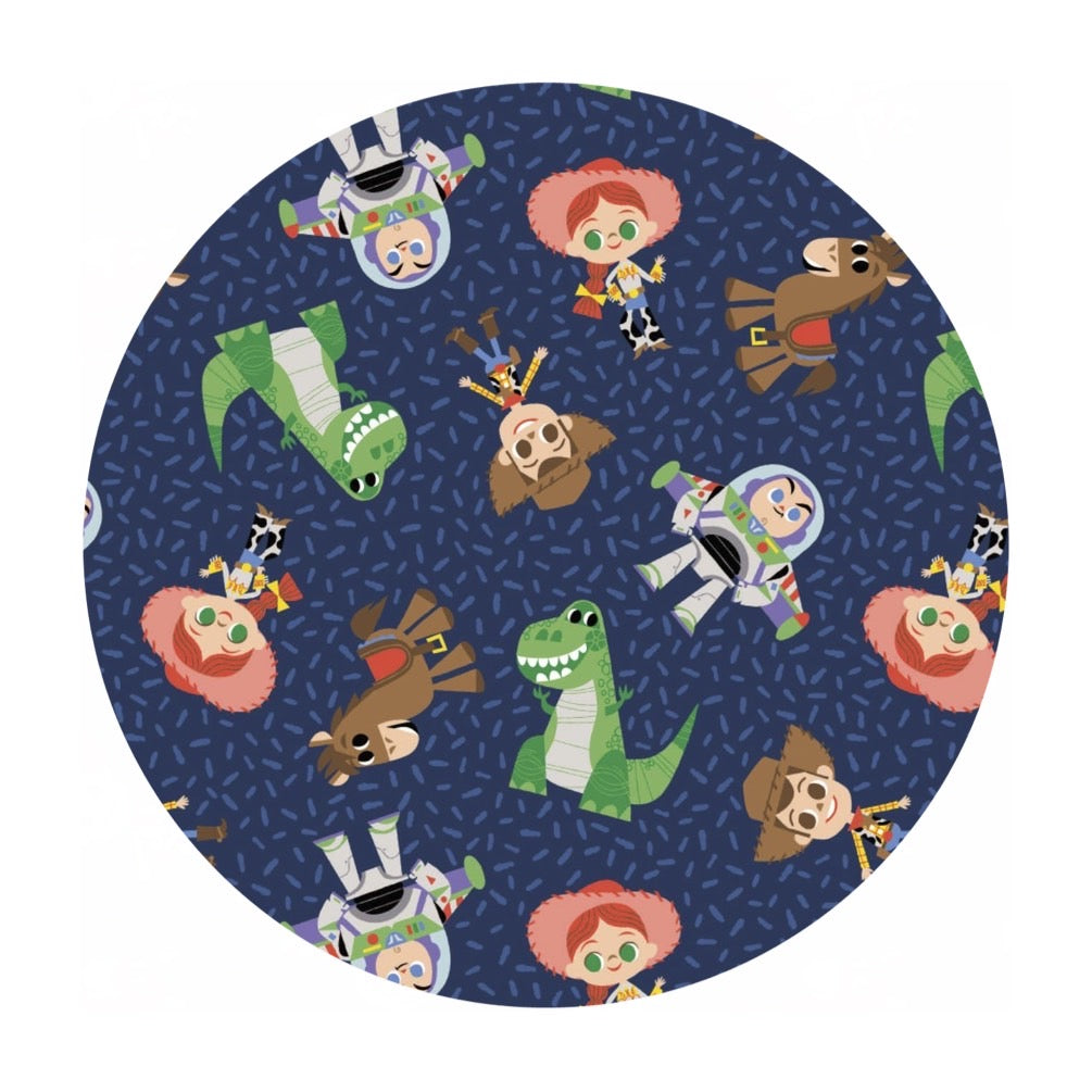 Let's Play in Navy - Toy Story Let's Play Collection - Camelot Fabrics