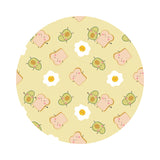Toast Buddies in Light Yellow - Rise and Shine Collection - Camelot Fabrics