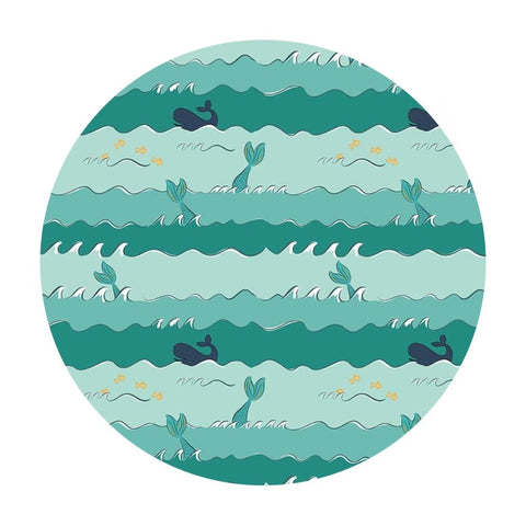 1.5 meters left! - Oceans in Seafoam - Ahoy! Mermaids Collection - Riley Blake Designs