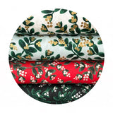Mistletoe in Evergreen Cotton - Holiday Classics by Rifle Paper Co. - Cotton + Steel Fabrics