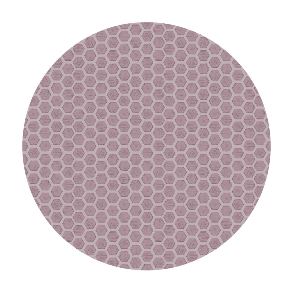 1.5 meters left! - Honeycomb on Mild Lilac - Queen Bee Collection - Lewis & Irene Fabrics