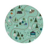 3 meters left! - Forest Friends Main in Frost - Forest Friends Collection - Riley Blake Designs