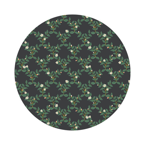 Arbor Rose in Black Metallic - Bramble by Rifle Paper Co. - Cotton + Steel Fabrics