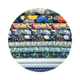 Lily in Mint Cotton with Metallic - Vintage Garden by Rifle Paper Co. - Cotton + Steel Fabrics