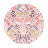 3.5 meters left! - Enchanted Owl on Pink with Copper Metallic - Enchanted Collection - Lewis & Irene Fabrics
