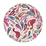 2 meters left! - Paisley Peacock on Cream - Soraya Collection - Lewis & Irene Fabrics