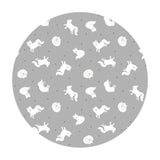 2 meters left! - Arctic Fox on Silver with Pearl - Small Things Polar Animals Collection - Lewis & Irene Fabrics