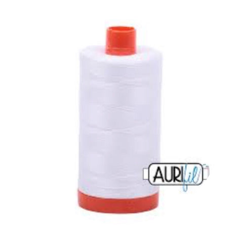 Aurifil Thread - 50wt Large Spool - White 2024