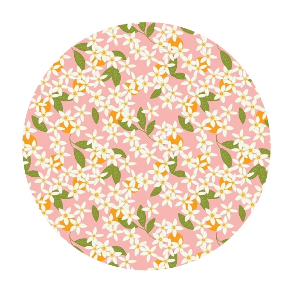 2 meters left! - Grove Blossoms in Grapefruit - Grove Collection - Riley Blake Designs