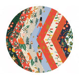 Poinsettia in Evergreen Metallic Cotton - Holiday Classics by Rifle Paper Co. - Cotton + Steel Fabrics