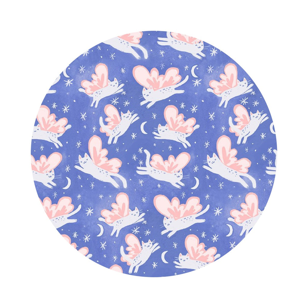 2 meters left! - Kitty Fairies - Fairy Forest Collection - Dear Stella Fabrics