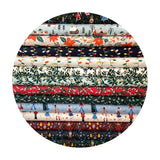Poinsettia in Cream Metallic Cotton - Holiday Classics by Rifle Paper Co. - Cotton + Steel Fabrics