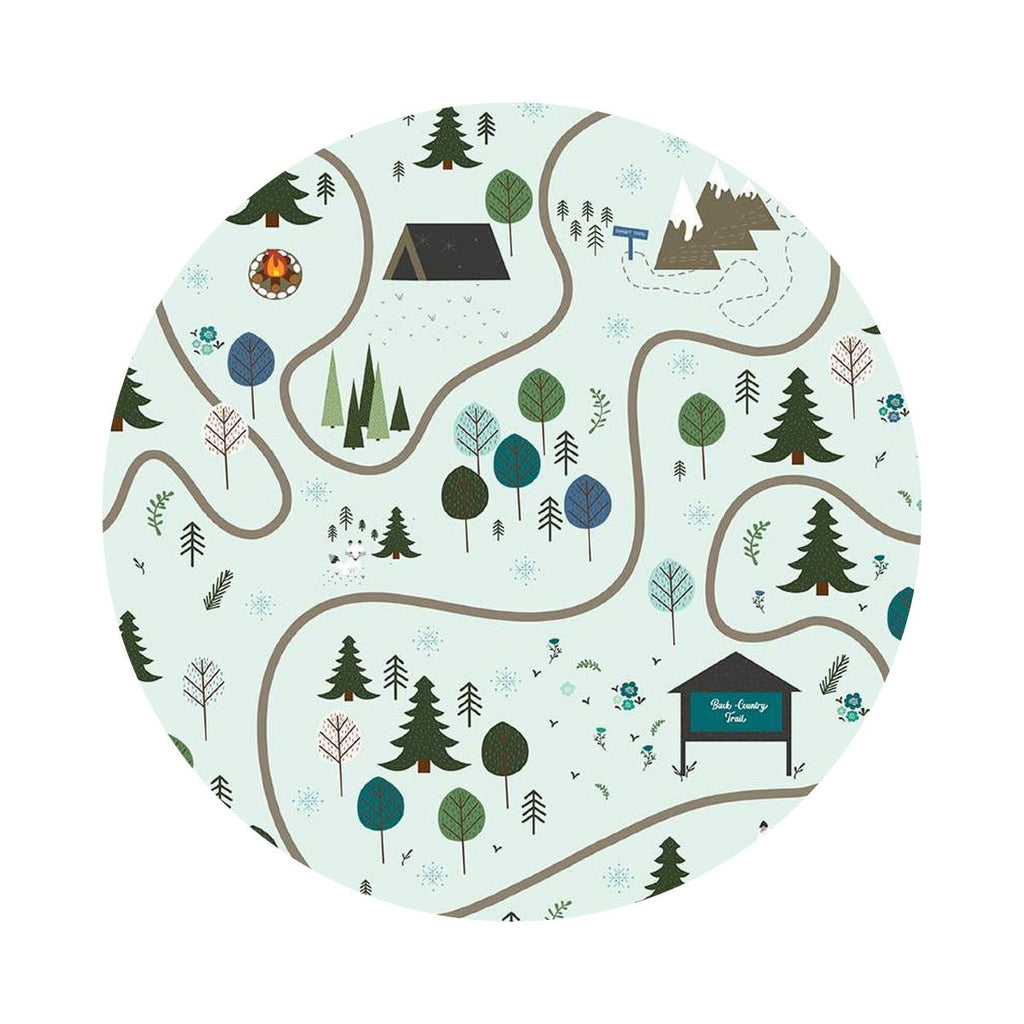 Forest Friends Main in Ice - Forest Friends Collection - Riley Blake Designs