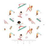 Yoga Girls in White - Omstoppable Collection - Camelot Fabrics