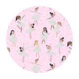 Glitter Girls in Blush Metallic - Music Box Collection - Dear Stella Fabrics