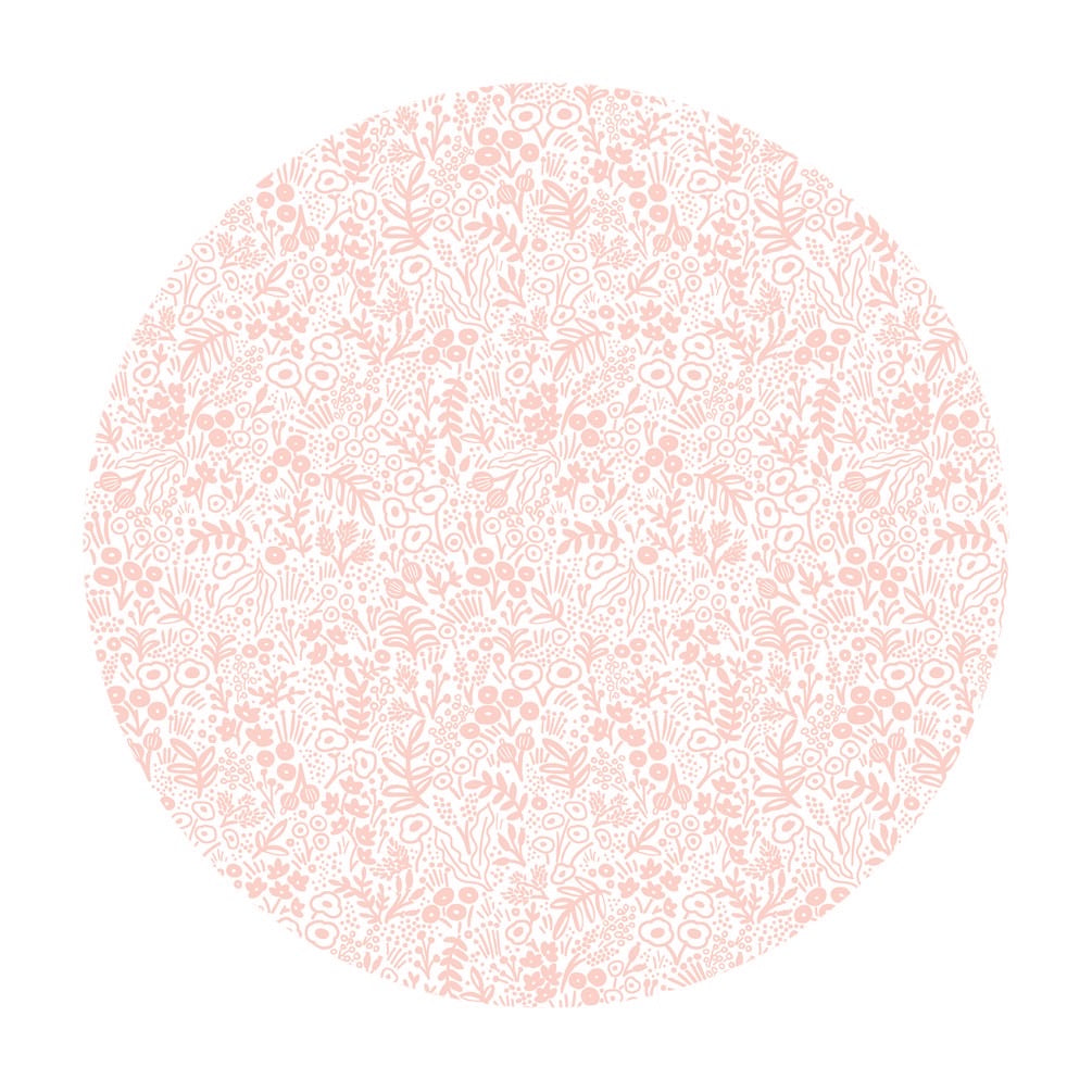 4.5 meters left! Tapestry Lace in Blush Cotton - Basics by Rifle Paper Co. - Cotton + Steel Fabrics