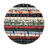 1.5 meters left! - Partridge in Evergreen Metallic Cotton - Holiday Classics by Rifle Paper Co. - Cotton + Steel Fabrics