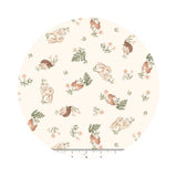 2 meters left! - Burrows in Cream - Little Forest Collection - Dear Stella Fabrics