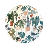 2 meters left! - House Plants - Fronds & Felines Collection - Dear Stella Fabrics