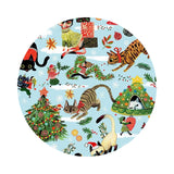 Pixie Play in Mist - Not Ameowsed Collection - Dear Stella Fabrics