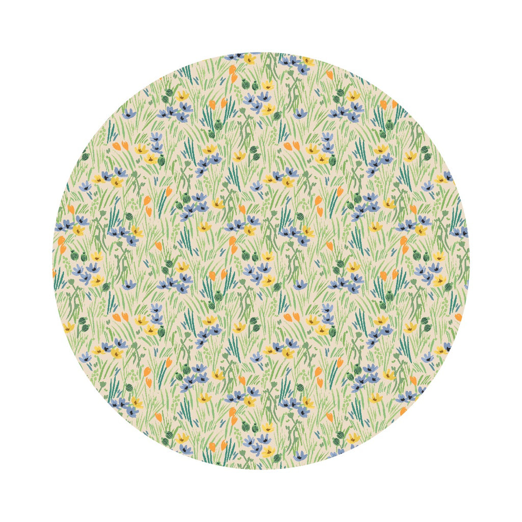 Iris in Cream - Bramble by Rifle Paper Co. - Cotton + Steel Fabrics