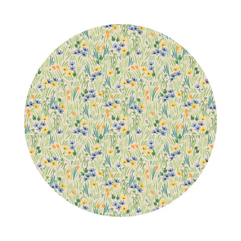 Iris in Cream - Bramble by Rifle Paper Co. - Cotton + Steel Fabrics