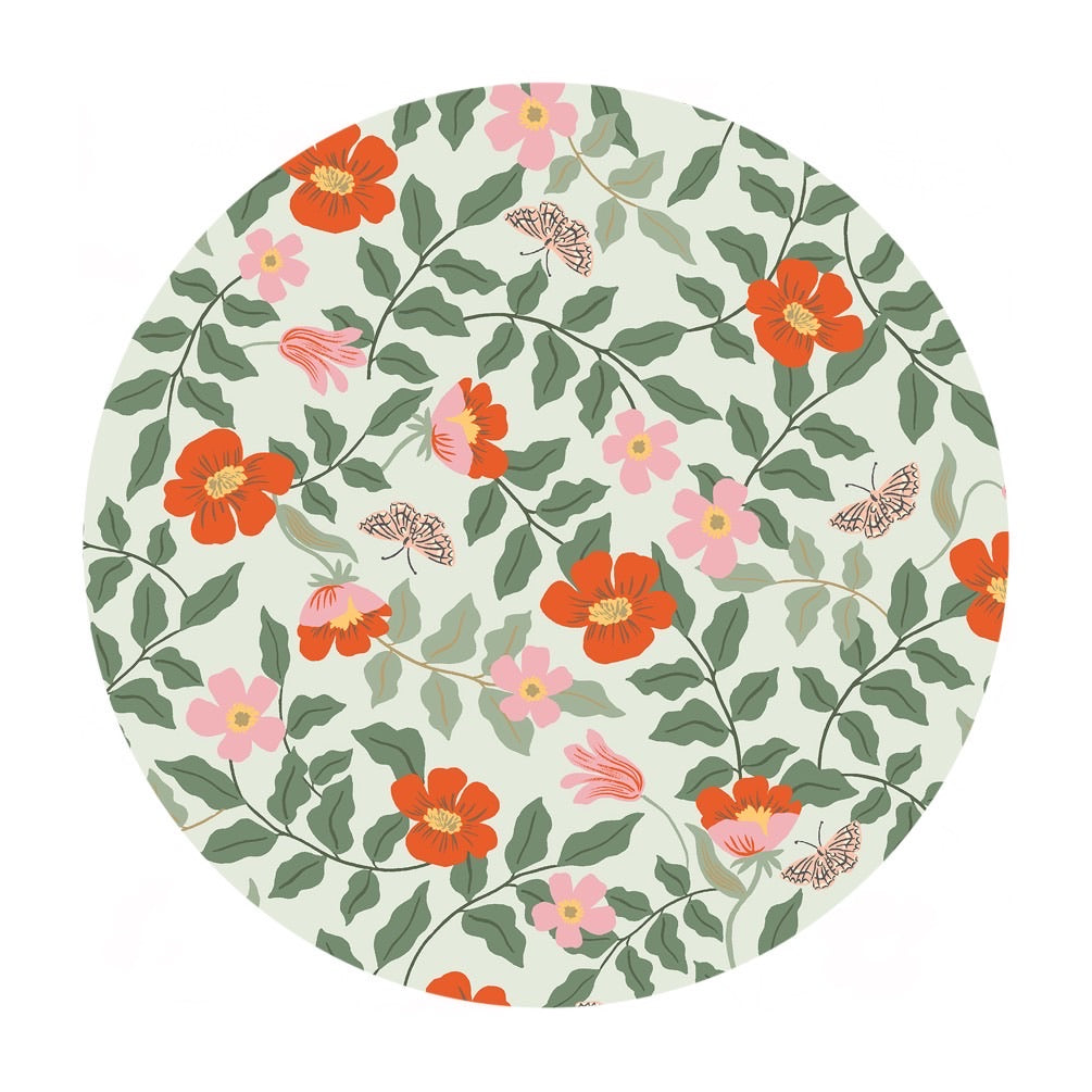 Primrose Rayon in Mint - Strawberry Fields by Rifle Paper Co. - Cotton + Steel Fabrics