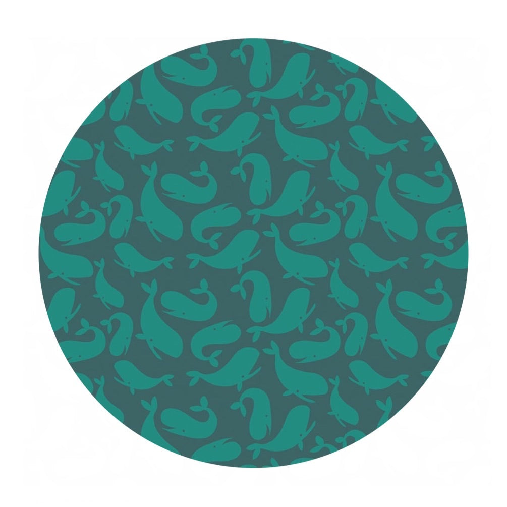 2 meters left! - Whales in Ocean - Ahoy! Mermaids Collection - Riley Blake Designs