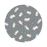 4 meters left! - Bunnies in Blue - Little Forest Collection - Dear Stella Fabrics