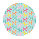 4 meters left! - Bright Balloon Animals on Blue - Be The Rainbow Collection - Camelot Fabrics