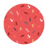 Cat & Mouse in Red - Purrfect Petals Collection - Lewis & Irene Fabrics