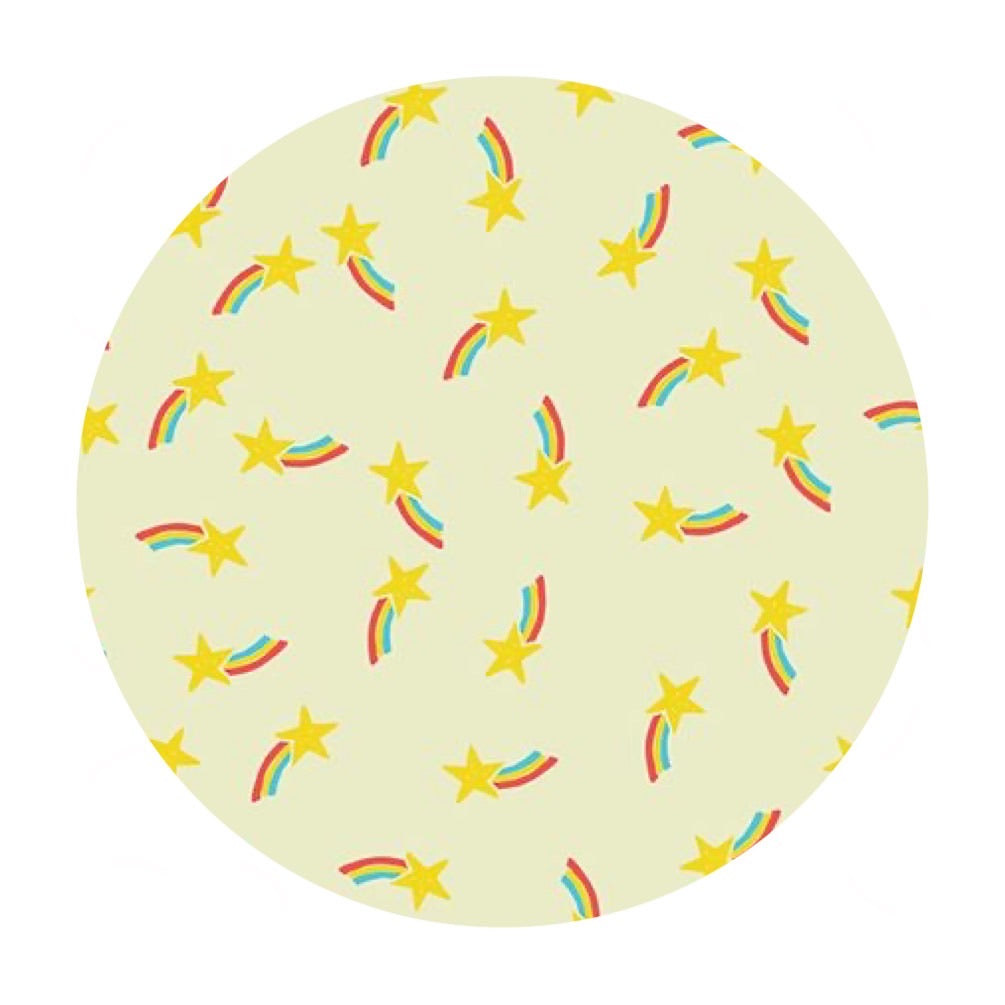 3.5 meters left! - Rainbow Stars - Let the Good Times Roll Collection - Paintbrush Studio Fabrics