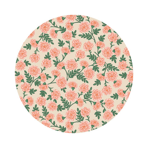 4.5 meters left! - Dianthus in Blush - Bramble by Rifle Paper Co. - Cotton + Steel Fabrics