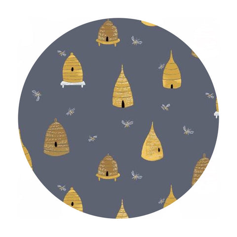 Bee Hives in Sky - Honey Bee Collection - Dear Stella Fabrics
