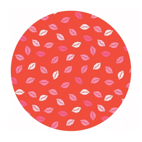 4.5 meters left! - Love Kisses in Red - Sending Love Collection - Riley Blake Designs