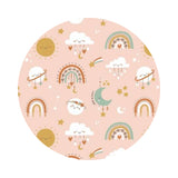 Boho Galaxy in Blush - Stay Wild Flower Child Collection - Camelot Fabrics
