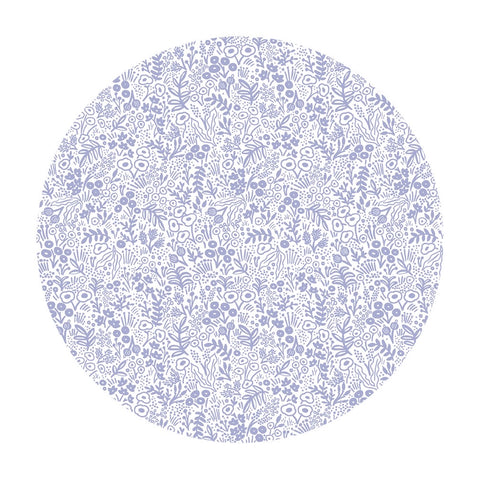 3 meters left! - Tapestry Lace in Periwinkle Cotton - Basics by Rifle Paper Co. - Cotton + Steel Fabrics