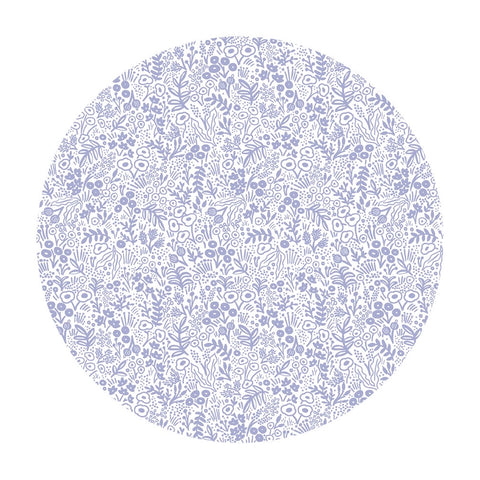 Re-stock! Tapestry Lace in Periwinkle Cotton - Basics by Rifle Paper Co. - Cotton + Steel Fabrics