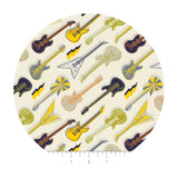 Amped Up Guitars in Cream - Rock On Collection - Camelot Fabrics
