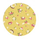1.5 meters left! - Chicks on Yellow - Bunny Hop Collection - Lewis & Irene Fabrics