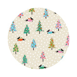 Daschund in the Snow in Cream - Daschund Through the Snow Collection - Camelot Fabrics