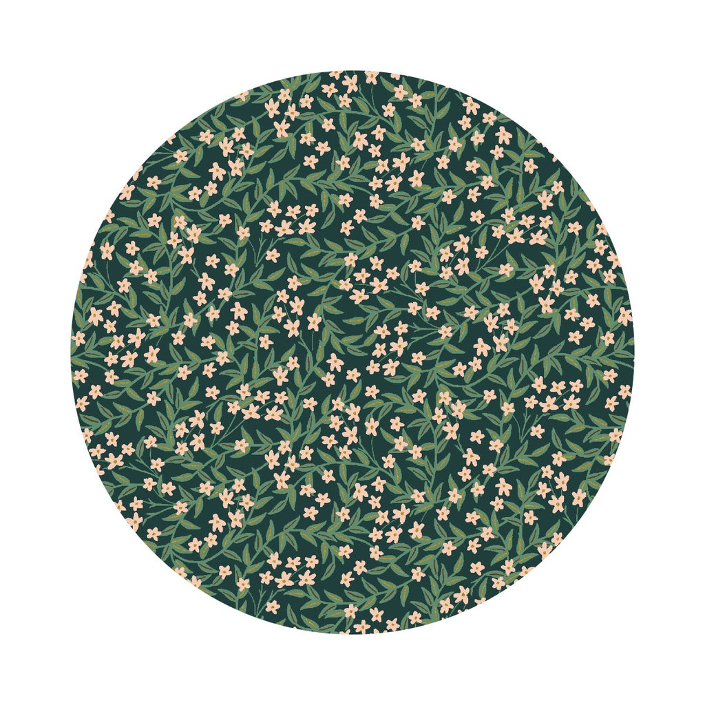 Daphne in Hunter Metallic - Bramble by Rifle Paper Co. - Cotton + Steel Fabrics