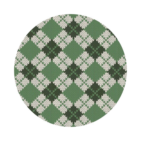 2 meters left! - Argyle in Green - Forest Friends Collection - Riley Blake Designs