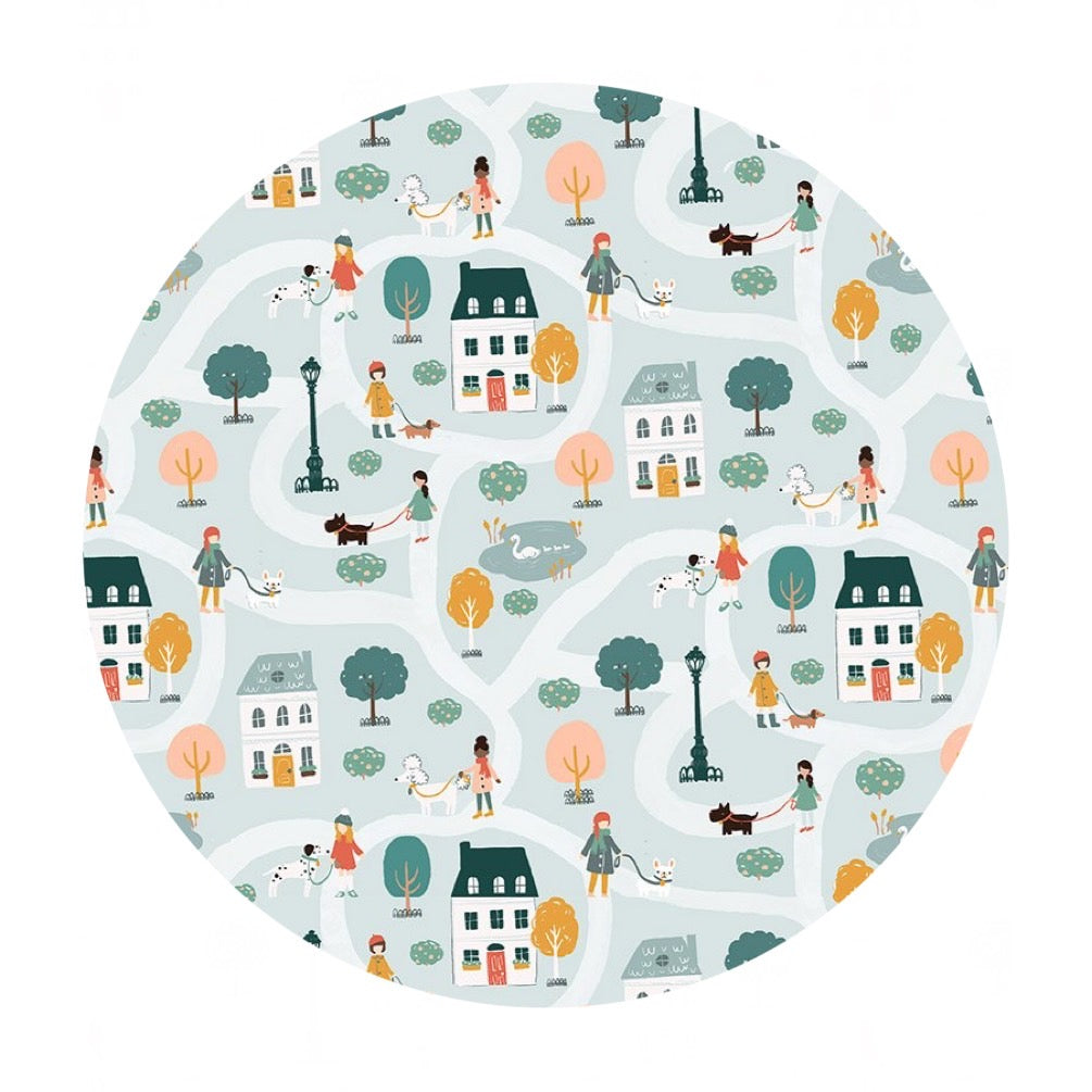 1 meter left! - Dog Walkers - Vanity Fur Collection - Dear Stella Fabrics