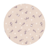Bunnies on Dark Cream - Bunny Hop Collection - Lewis & Irene Fabrics