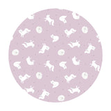 Arctic Fox on Winter Pink with Pearl - Small Things Polar Animals Collection - Lewis & Irene Fabrics