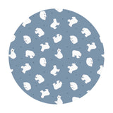 4.5 meters left! - Polar Bears on Light Denim Blue with Pearl - Small Things Polar Animals Collection - Lewis & Irene Fabrics