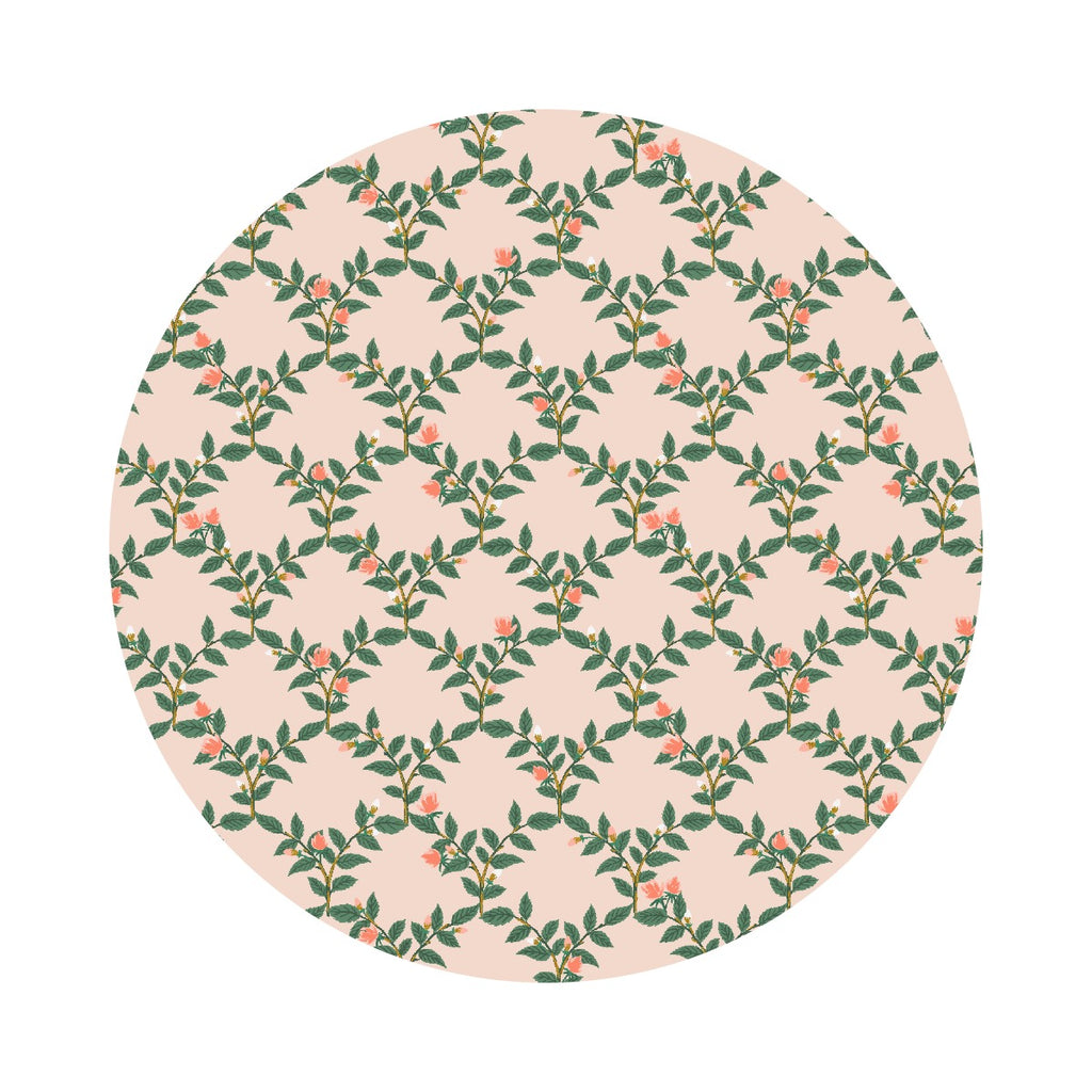 Arbor Rose in Blush Metallic - Bramble by Rifle Paper Co. - Cotton + Steel Fabrics