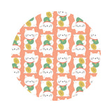 Maneki-Neko in Coral - On a Roll Collection - Camelot Fabrics
